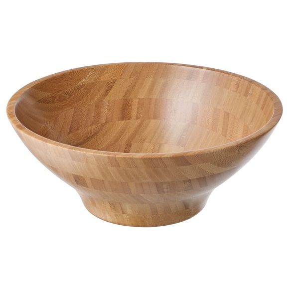 IKEA GRÖNSAKER Serving bowl, Bamboo Wooden Bowl Serving/Mixing Bowl - Picture 1 of 16